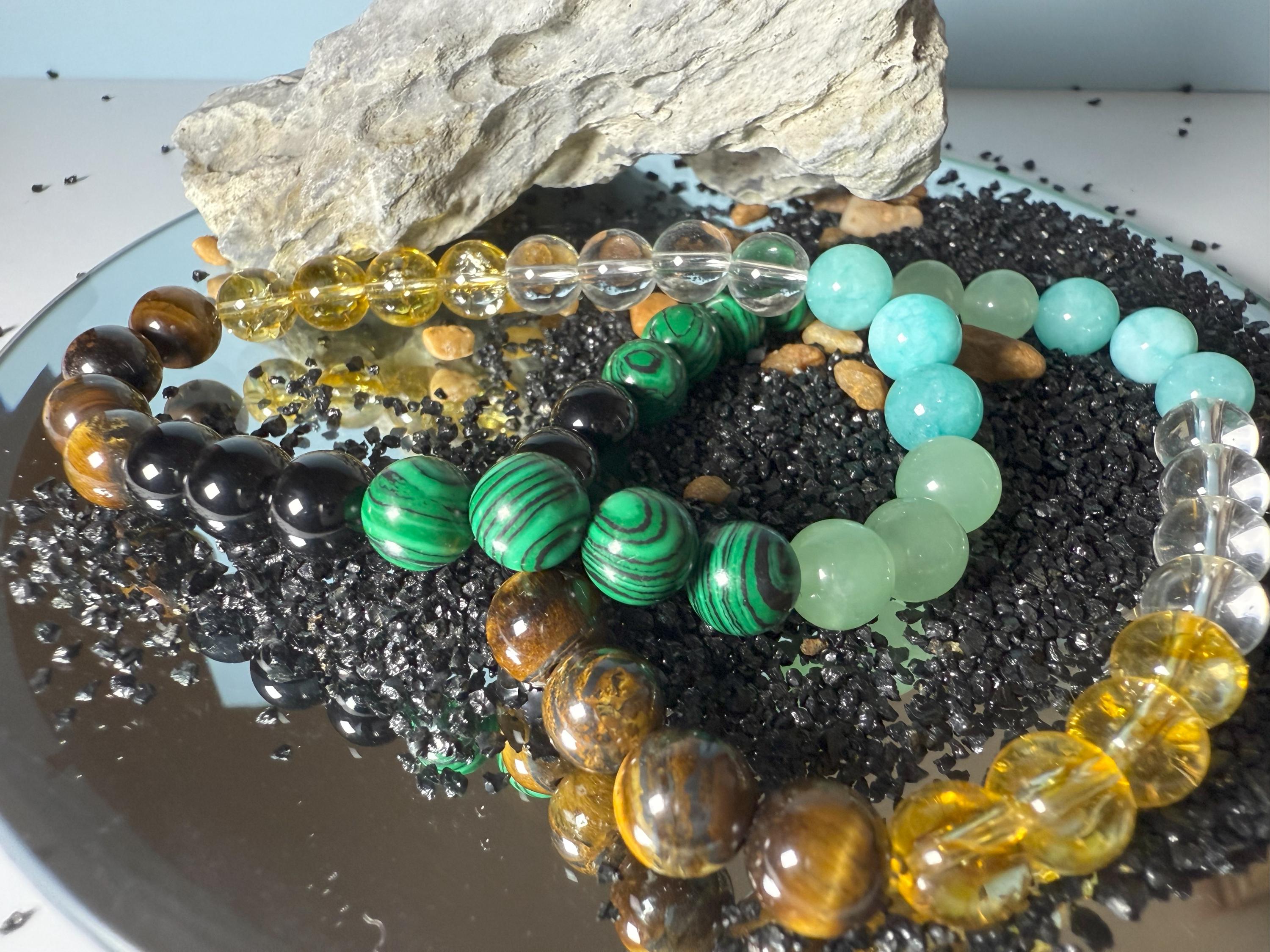Money Magnet, Wellness, Lucky Gemstone, Tiger Eye Bead Bracelet